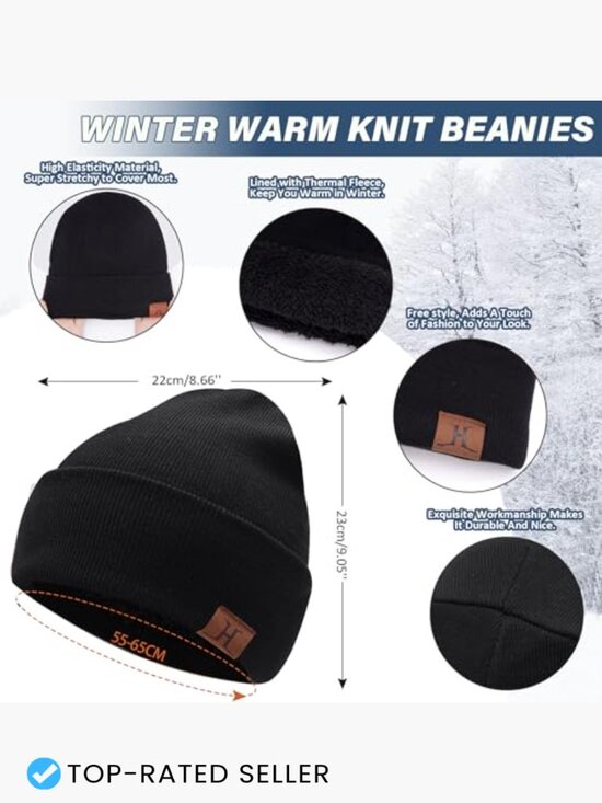 Winter Outdoor Beanie Scarf Gloves Set Touchscreen Knit  display picture 2